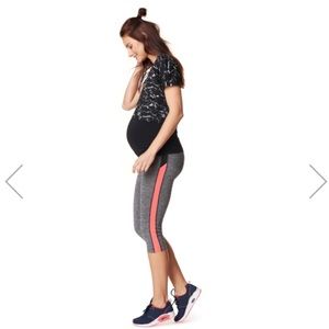 Noppies Over the Belly Stripe Maternity Leggings
